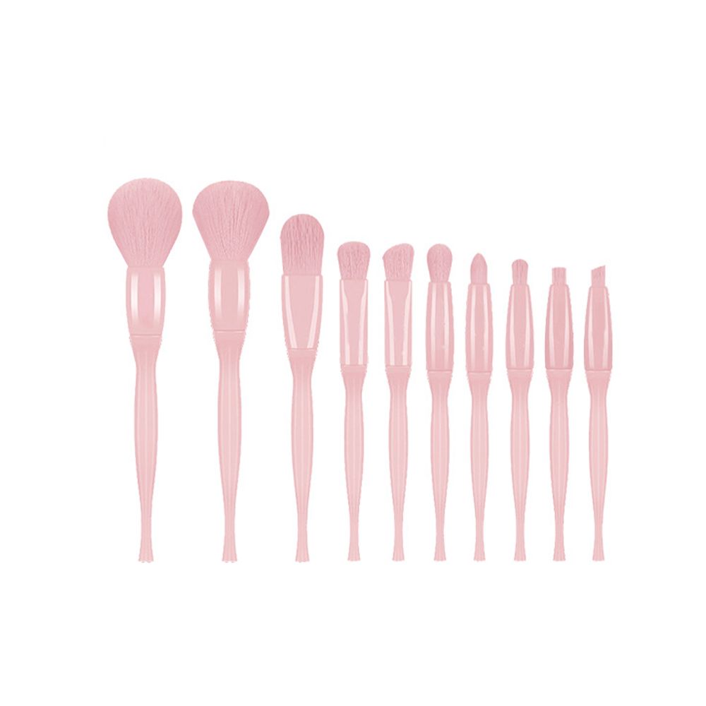 4 Styles, 10-Piece Makeup Brush Set