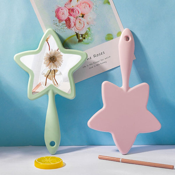 4 Color Star-shaped Handheld Mirror – MSmakeupoem.com