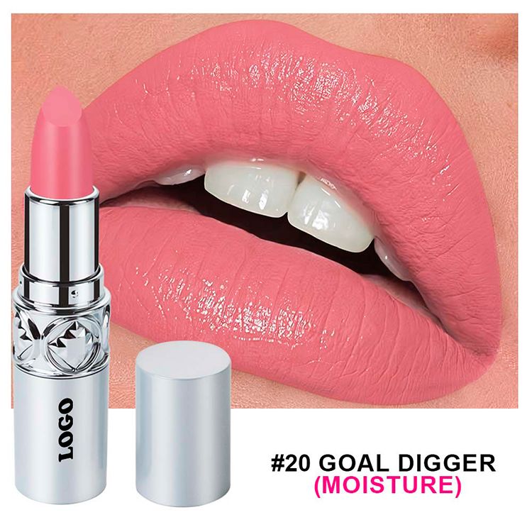 24 Colors Of Silver Tube Moisturizing Lipstick Long-lasting Color Retention Makeup