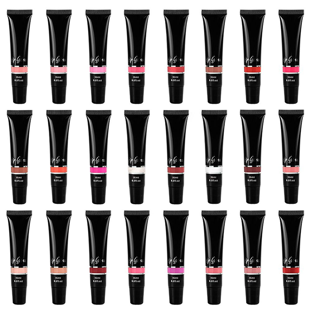 24 Colors Moisturizing Liquid Tube Lip Glaze Lip Gloss