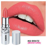 24 Colors Of Silver Tube Moisturizing Lipstick Long-lasting Color Retention Makeup