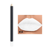 25 color black tube lip liner