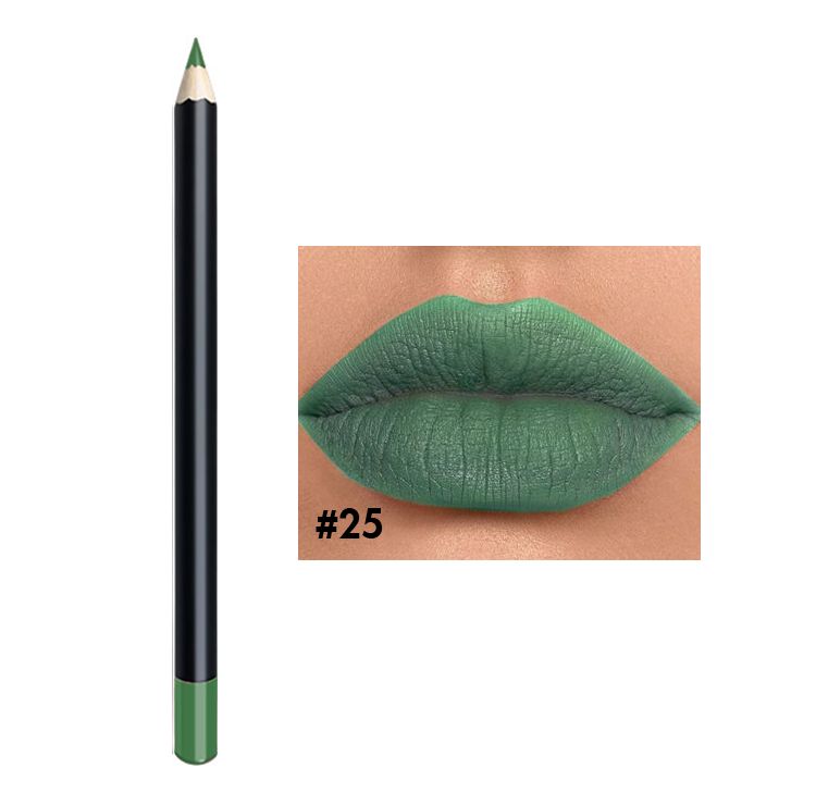 25 color black tube lip liner
