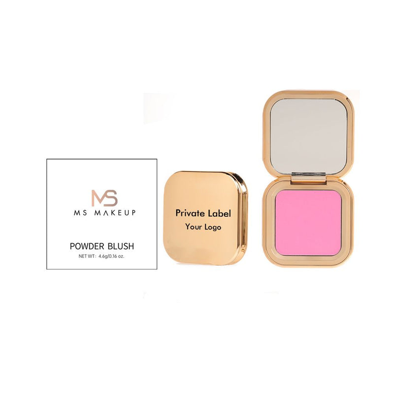 8 Colors Gold Box Blush Powder