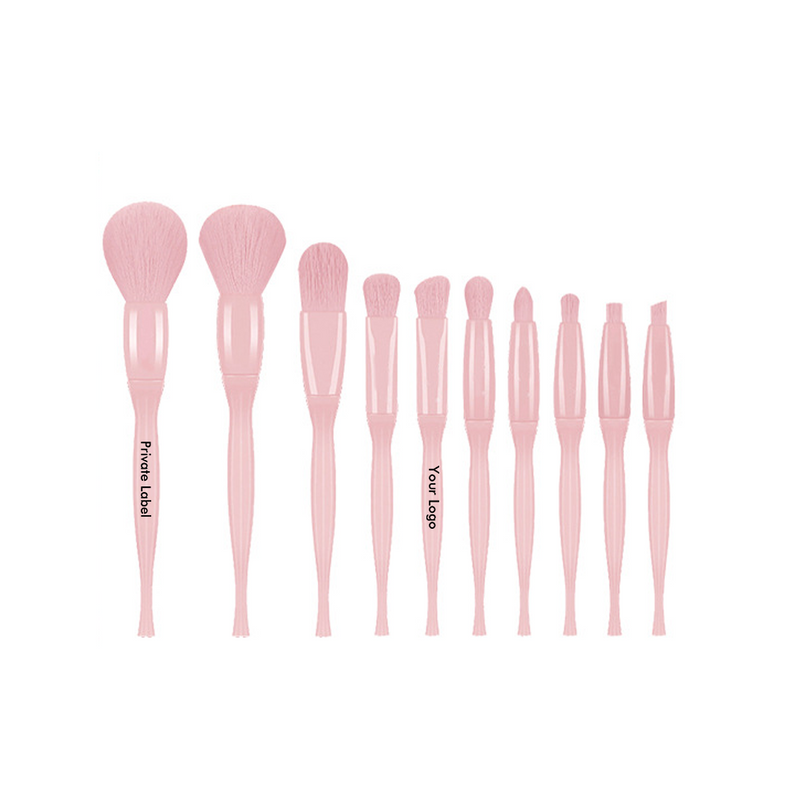 4 Styles, 10-Piece Makeup Brush Set