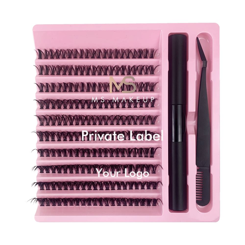 120PCS Cluster Eyelashes 8-16mm Wispy Individual Lashes Extensions Natural Look Lashes D Curl Fluffy Cluster Lashes