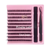 120PCS Cluster Eyelashes 8-16mm Wispy Individual Lashes Extensions Natural Look Lashes D Curl Fluffy Cluster Lashes