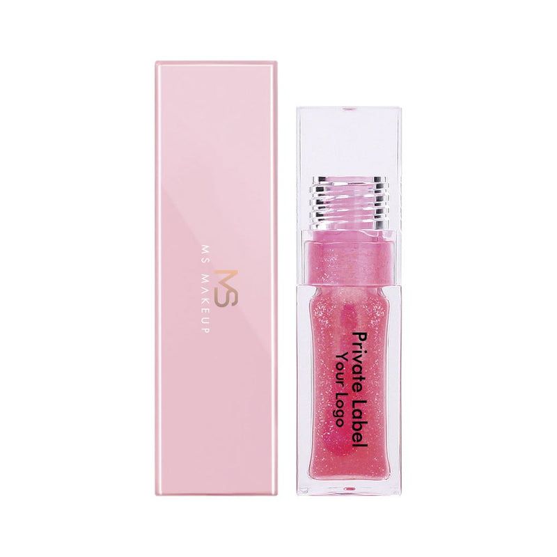 7-Color Transparent Square Tube Lip Oil