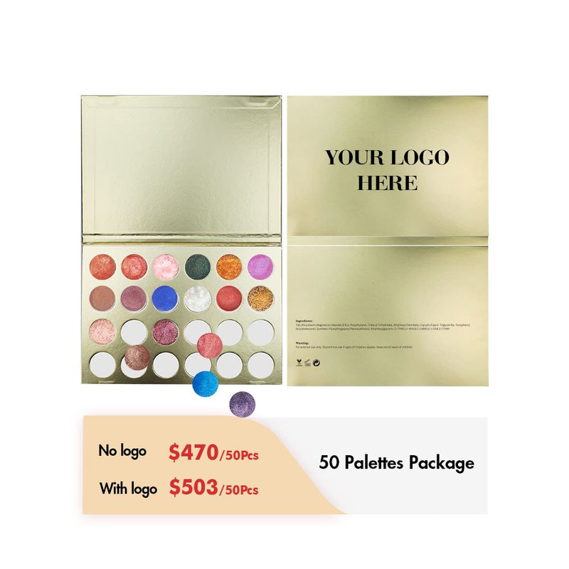 Paleta de sombras de ojos de 24 colores DIY【50pcs】
