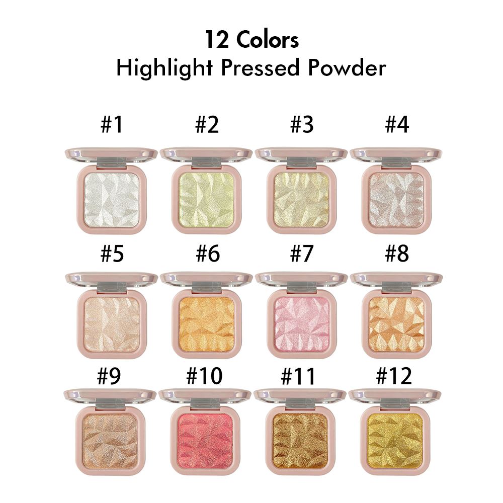 【SAMPLE】12 colors Highlight Pressed Powder -【Free Shipping On Mix Order Over $39.9】