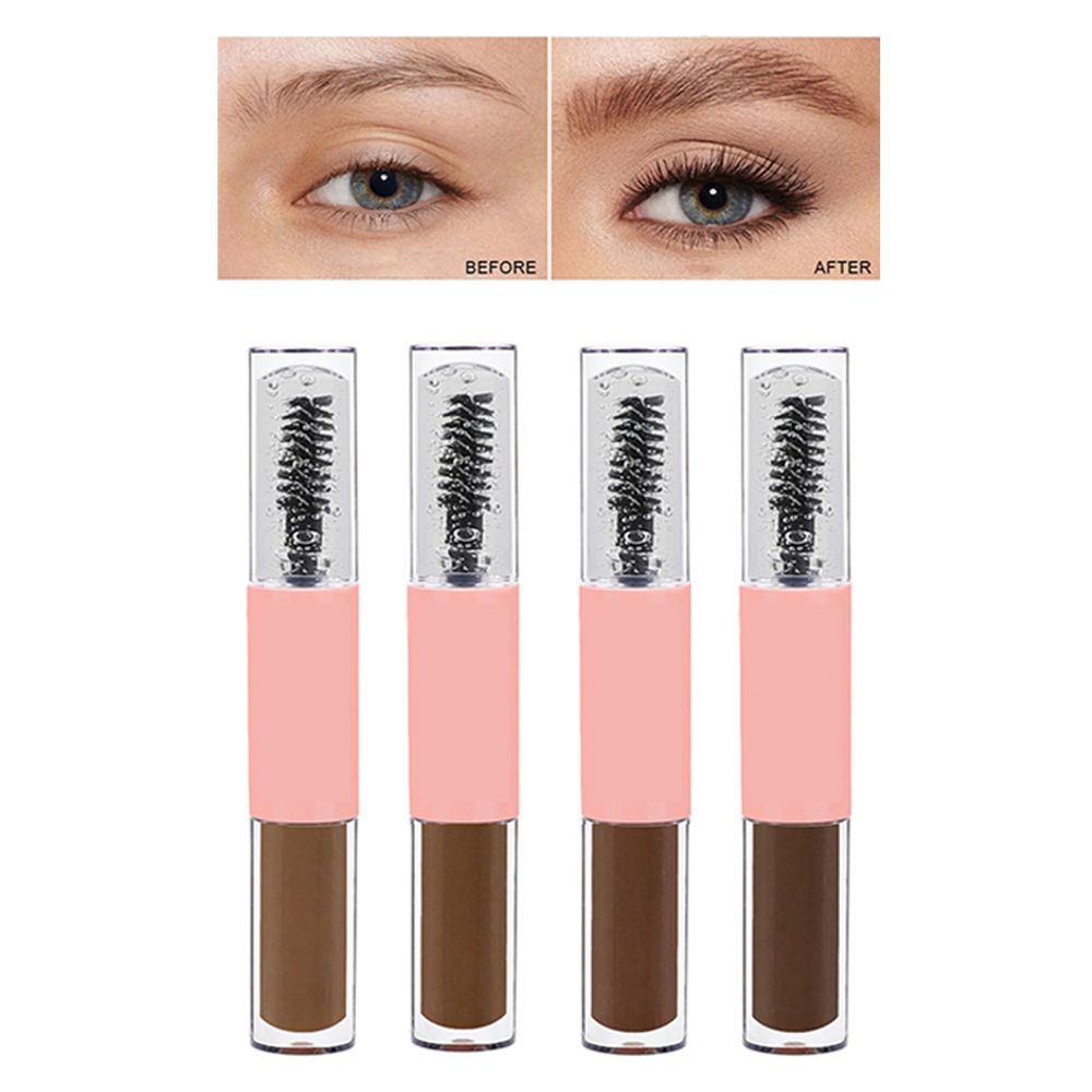 4 Colors Double-ended Eyebrow Tint & Transparent Eyebrow Gel