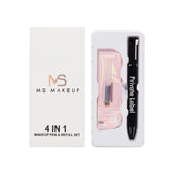 4-in-1-Multifunktionsset aus Eyeliner/Lipliner/Augenbrauenstift/Highlighter