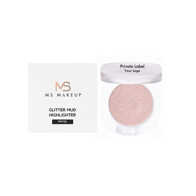 6 Colors Glitter Mud Highlighter/blusher