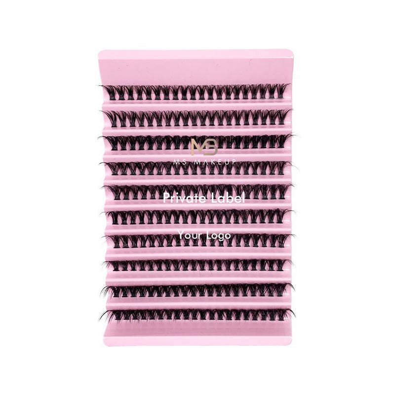 10 Rows Of Thick And Curled Diy Eyelashes 8mm-16mm