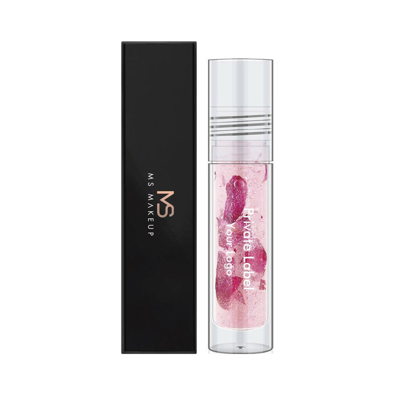 3-Color Rose Real Flower Lip Oil