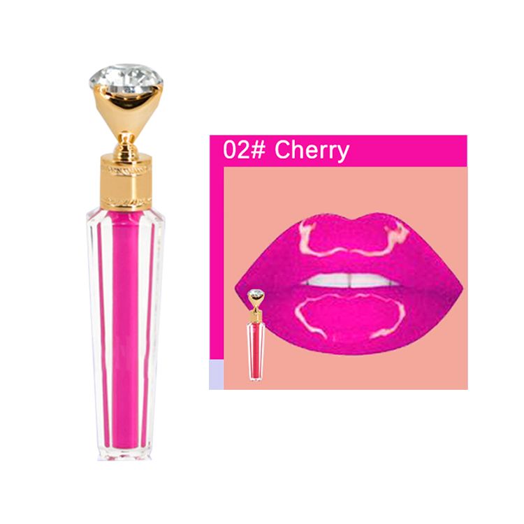10 Colors Diamond Gold Lid Lip Gloss / Beauty Lipgloss Wholesale
