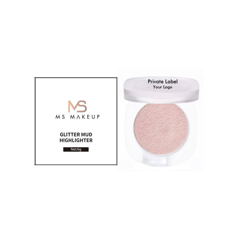 6 Colors Glitter Mud Highlighter/blusher