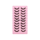 10 Pairs Of False Eyelashes Thick/Curly/Soft