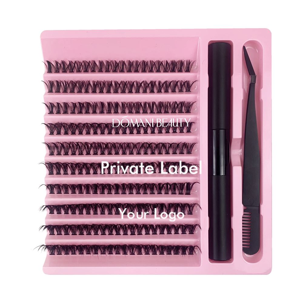 120PCS Cluster Eyelashes 8-16mm Wispy Individual Lashes Extensions Natural Look Lashes D Curl Fluffy Cluster Lashes