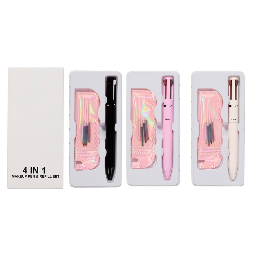 4-in-1-Multifunktionsset aus Eyeliner/Lipliner/Augenbrauenstift/Highlighter