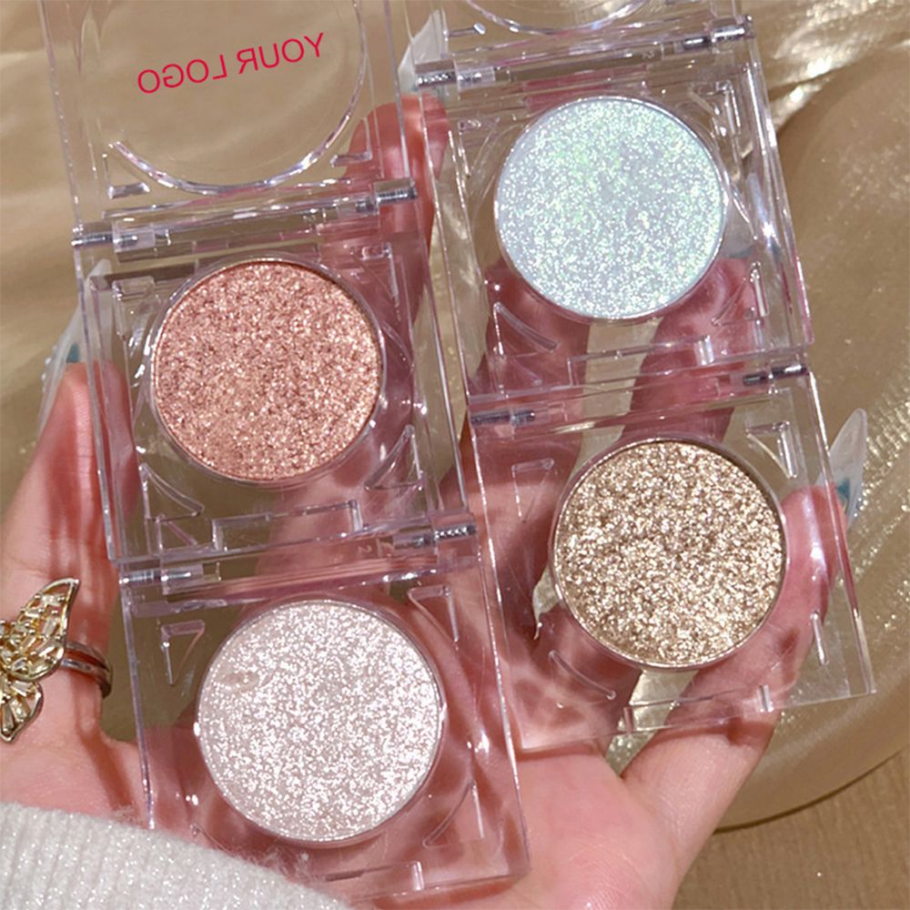 4 Colors Single Color Eye Shadow Pearl Shimmer