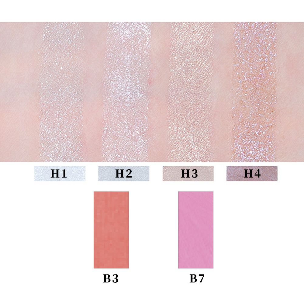 6 Colors Glitter Mud Highlighter/blusher