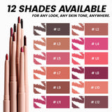 12 Colors Long-lasting Matte Waterproof Lip Liner