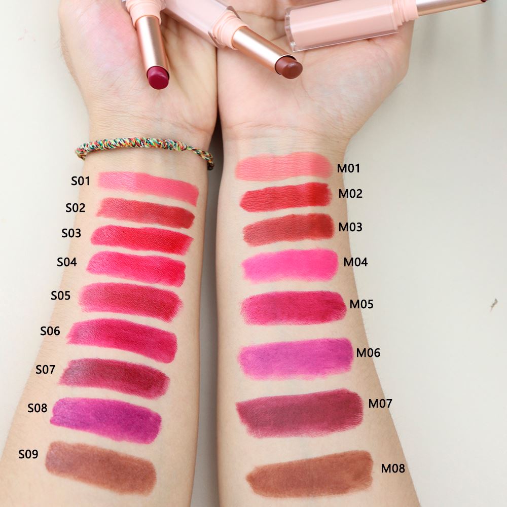 9 Colors Of Moisturizing Lipstick And 8 Colors Of Matte Lipstick