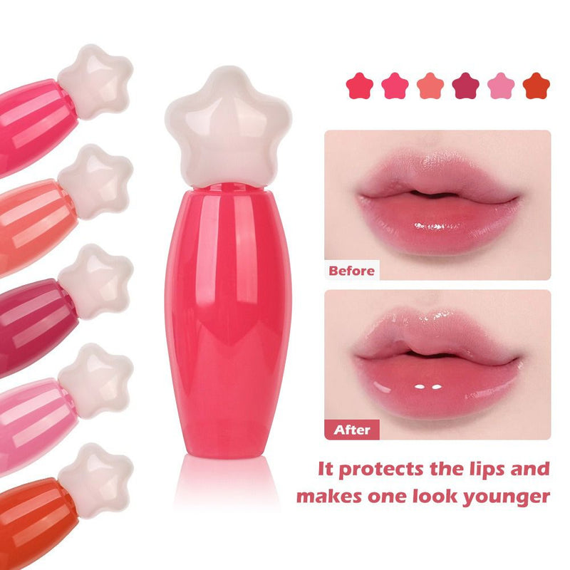 6 Colors Popsicle Cool Lip Glaze Mint Flavor