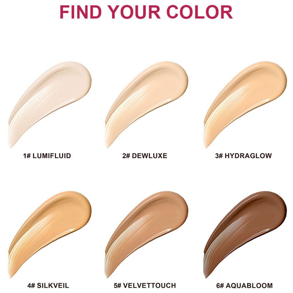 6 Colors Moisturizing Concealer Air Cushion BB Liquid Foundation