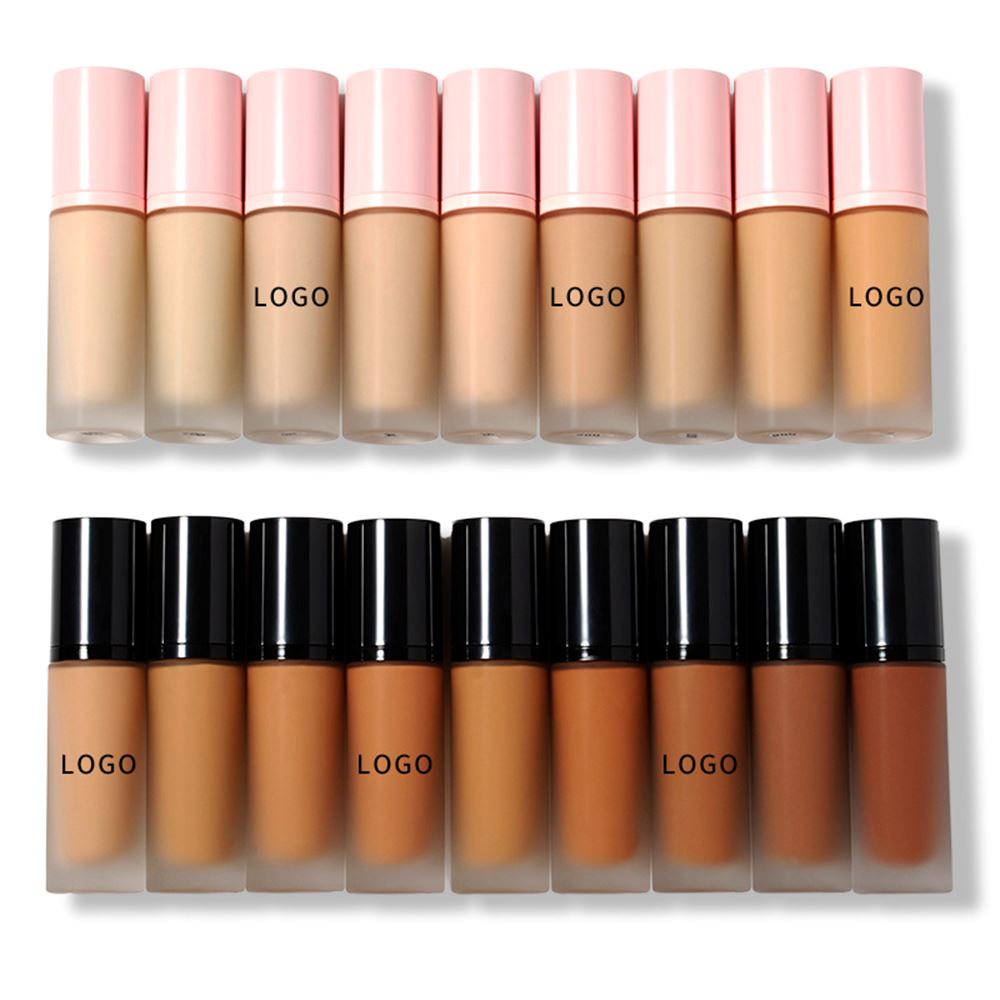 18 Colors Matte Liquid Foundation Available In  Black Packaging【B001-B018】