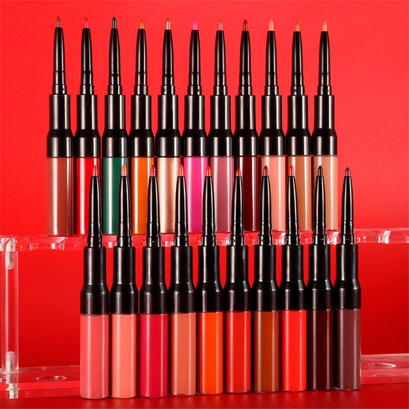 21 Colors 2-end Lipstick with Lip Liner