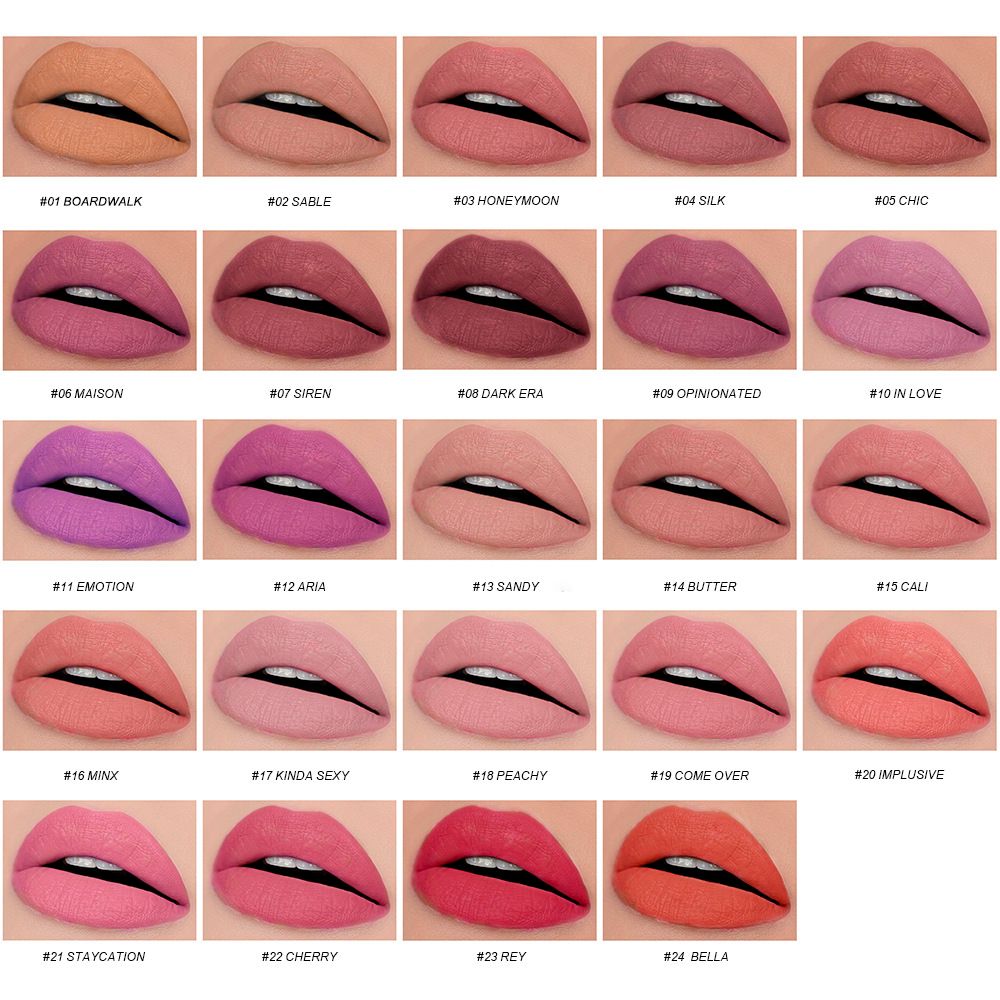 24 Colors Long-lasting Matte Lipstick
