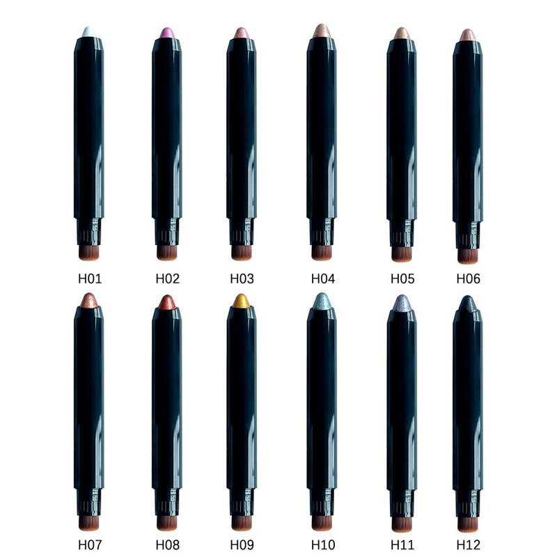 12 Colors Double-headed Highlighter/Contour Pen/Brightening Pen