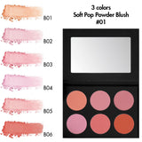 3 Colors Soft Pop Powder Blush【30-100-200PCS Free Shipping & Free Print Logo】