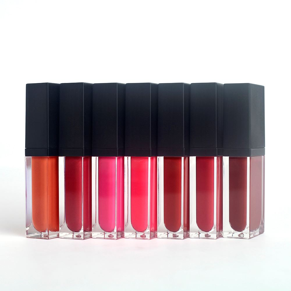 7 Colors Black Cover Square Bottle Liquid Blush