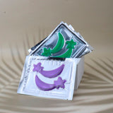 Mascarilla de hidrogel para ojos con 12 colores de estrellas para reducir las arrugas y las ojeras.