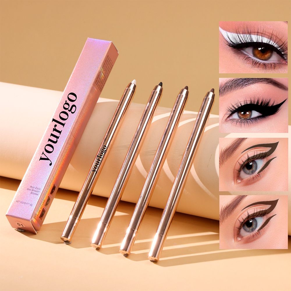 4 Colors Rose Gold Eyeliner (Sharp Pencil)