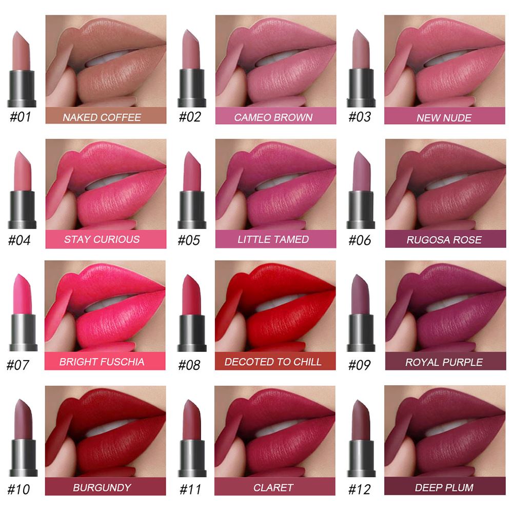 6-Piece Set Nude Matte Lipstick