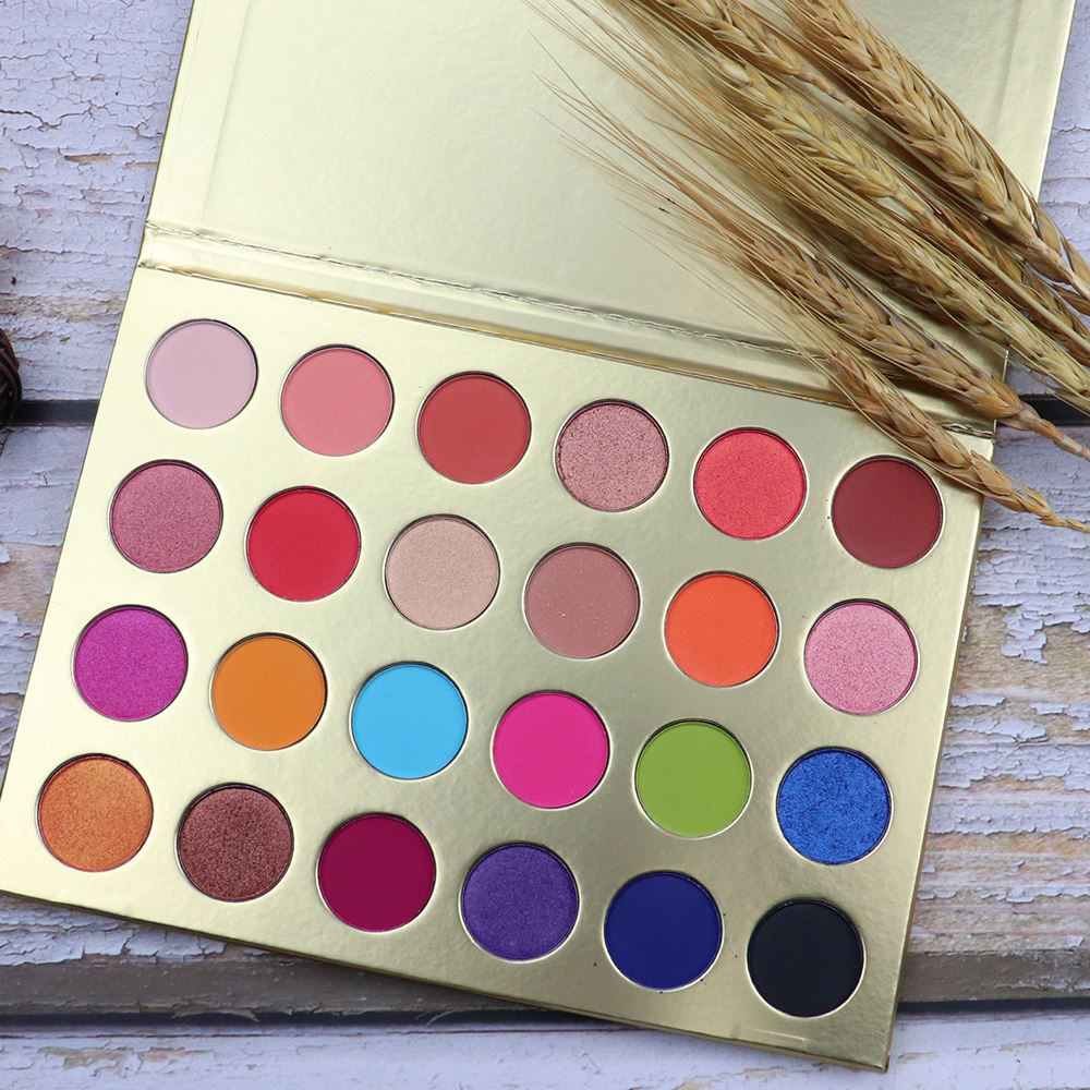 Paleta de sombras de ojos personalizada de 24 colores dorados 【Muestra】