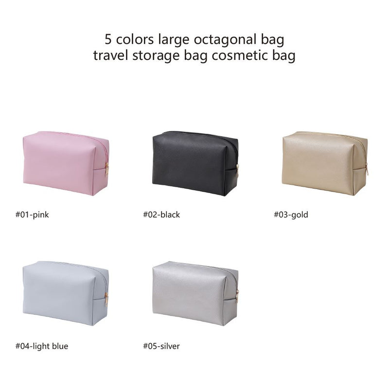 5 Colors Large Octagonal Bag Travel Storage Bag Cosmetic Bag