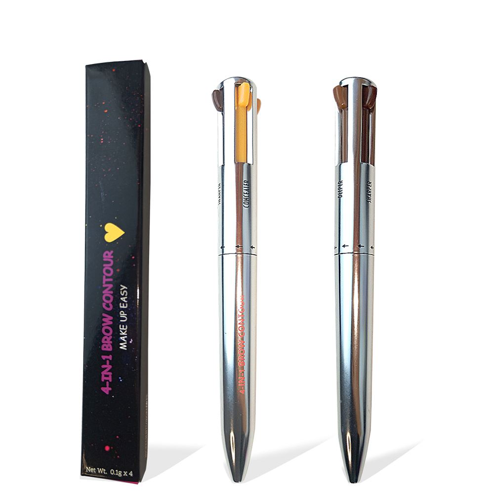4-IN-1 BROW CONTOUR /Black/Dark brown/Medium brown/Soft brown