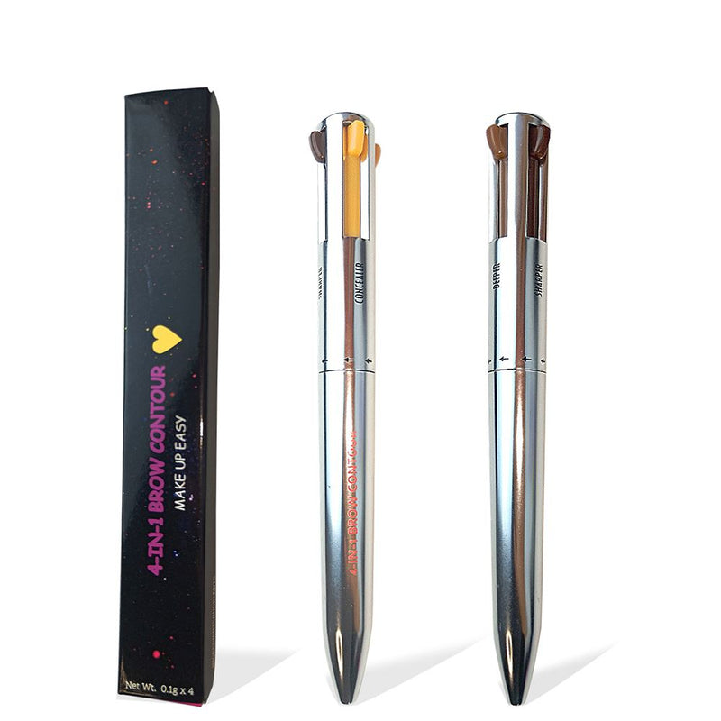 4-IN-1 BROW CONTOUR /Black/Dark brown/Medium brown/Soft brown