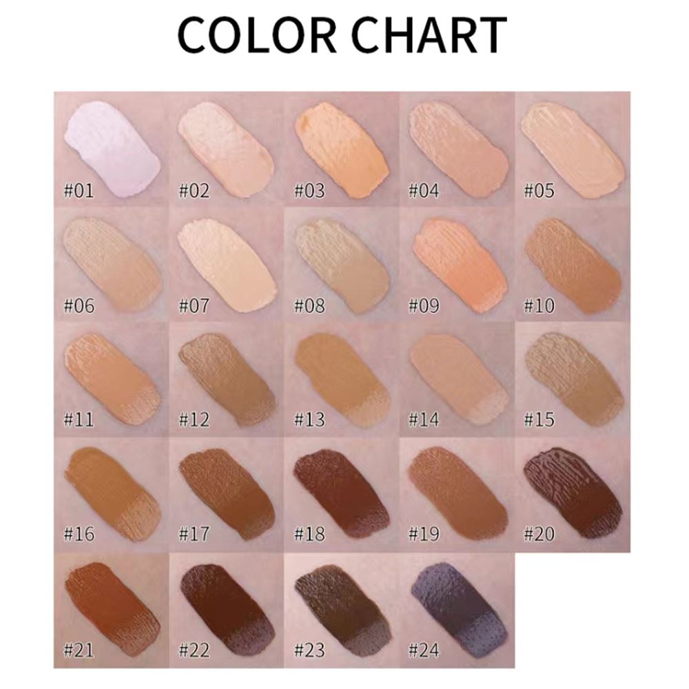 24 colors matte liquid foundation