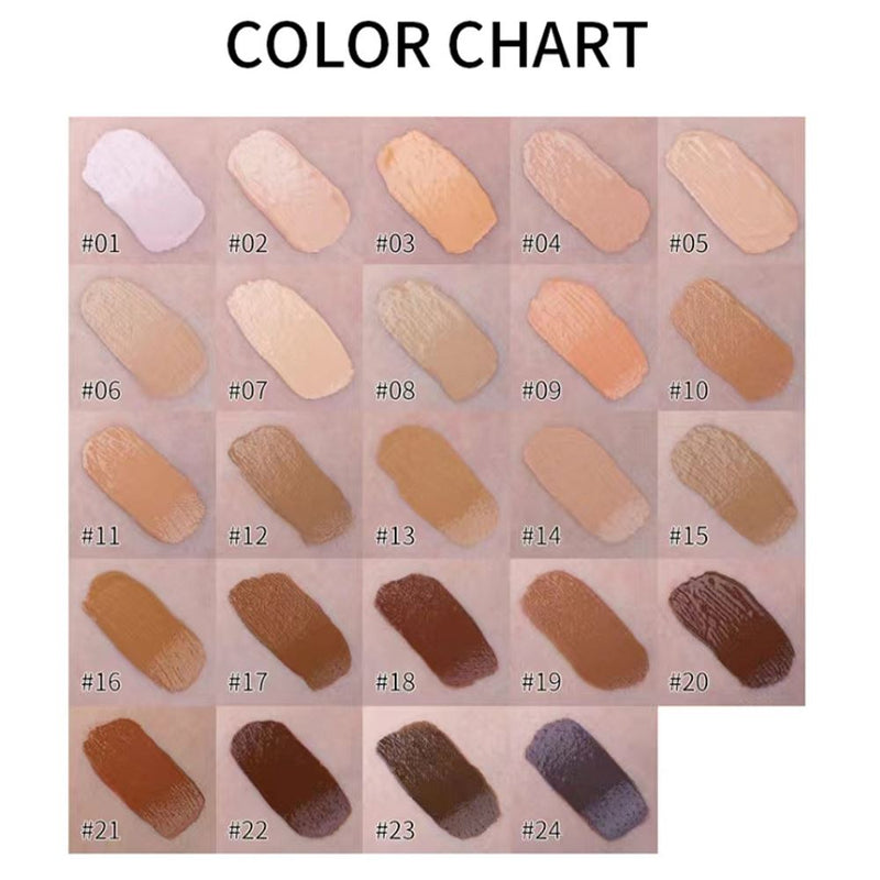 24 colors matte liquid foundation