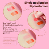 4 Colors  Moisturizing Peel Off Lip Tint Custom Logo Lip Gloss Long Lasting Waterproof Liquid Matte Gloss