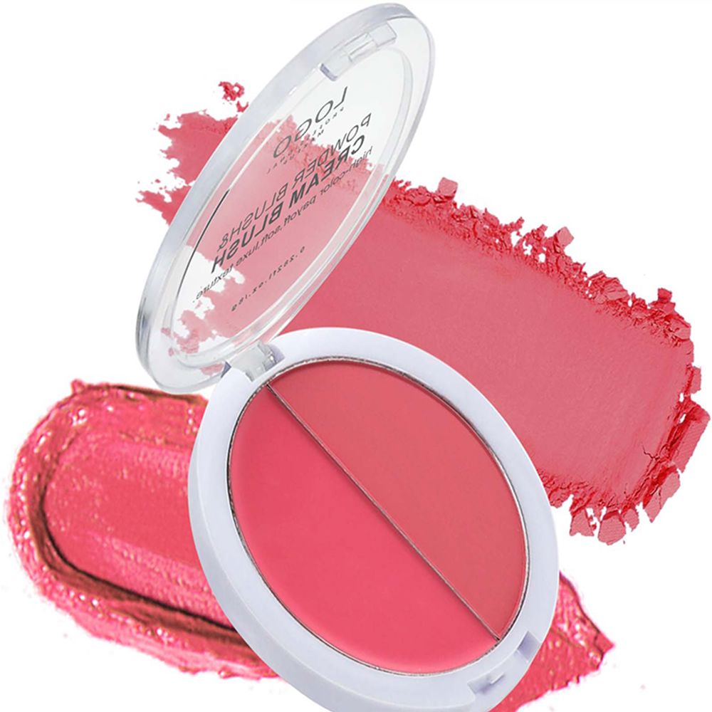 6-Color Dual-Blend Powder Blush & Cream Blush