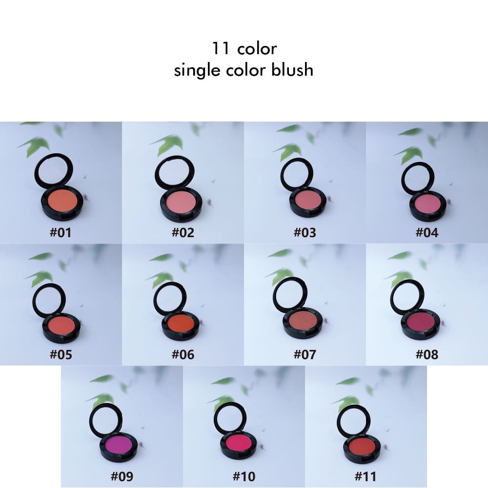 11 Color Single Color Blush【30-50-100-200PCS Free Shipping & Free Print Logo】