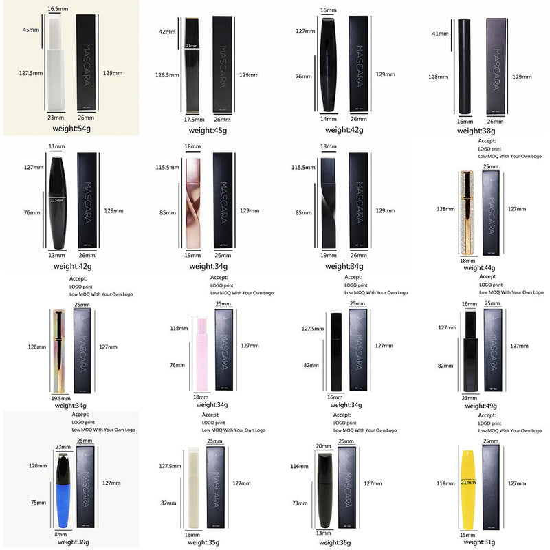 Máscara de pestañas DIY/Disponible en cajas blancas y negras