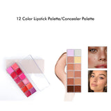 12 Color Lipstick Palette/Concealer Palette